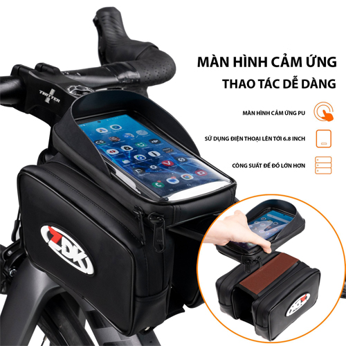 Túi đi xe đạp thể thao ZDK S6 dạng 3ngăn